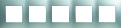 Рамка 5-постовая Legrand Etika Алюминий Legrand Etika 672555