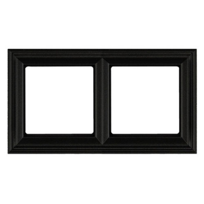 Черный матовый Рамка 2-постовая Jung Eco Profi DECO Jung Eco Profi DECO EPD482SWM