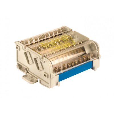 Кросс-модуль на DIN рейку 4P 125A, 7х6мм 2х7,5мм 2x9мм. DKC DKC  BD125114