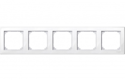 Рамка 5-постовая Merten M-Smart Белый глянeц Merten M-Smart MTN478519