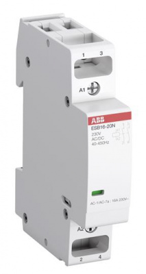 Контактор модульный 16A АС-1 1НО+1НЗ катушка 230В AC/DC ABB ESB16-11N-06 ABB  1SBE111111R0611