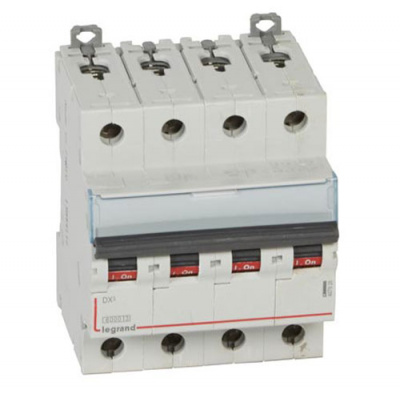 Автоматический выключатель 4P 4A C 6kA Legrand DX3 Legrand DX3 407923