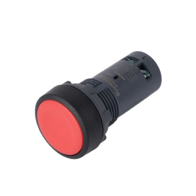 Systeme Electric Кнопка SB7 моноблочная 22мм красная с возвратом, пластик, 1НО+1НЗ, IP65 Systeme Electric SB7 SB7NA45