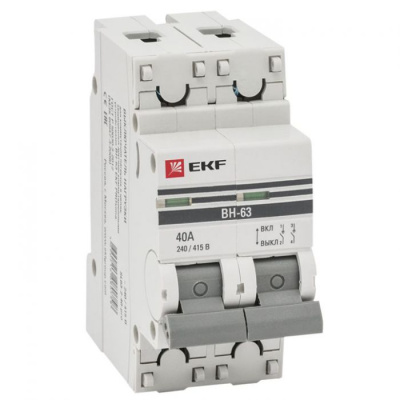 Выключатель нагрузки 2P 40A EKF PROxima ВН-63 EKF PROxima ВН SL63-2-40-pro