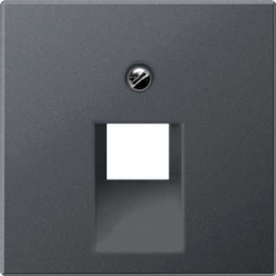 Крышка для одинарной розетки UAE Jung Антрацит Jung Eco Profi EP569-1BFPLUAAN