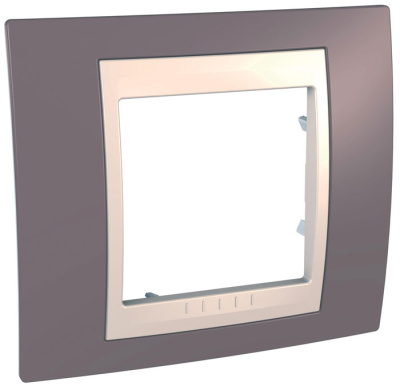 Рамка 1-постовая Schneider Electric Unica Хамелеон Лиловый/Бежевый Schneider Electric Unica Хамелеон MGU6.002.576