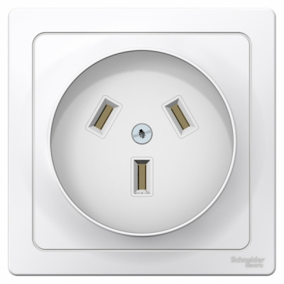 Розетка силовая скрытой установки 2К+З 32A 250В Systeme Electric Blanca Белый Systeme Electric Blanca BLNSR003231