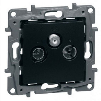 Розетка TV-SAT Legrand Etika Антрацит Legrand Etika 672656