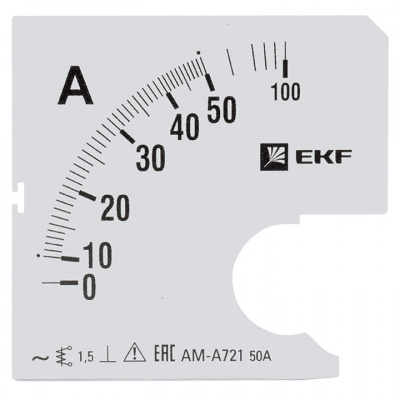 Шкала сменная для A721 50/5A-1,5 EKF PROxima EKF  s-a721-50