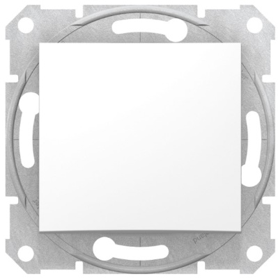 Переключатель 1-клавишный 10A Schneider Electric Sedna Белый Schneider Electric Sedna SDN0400121