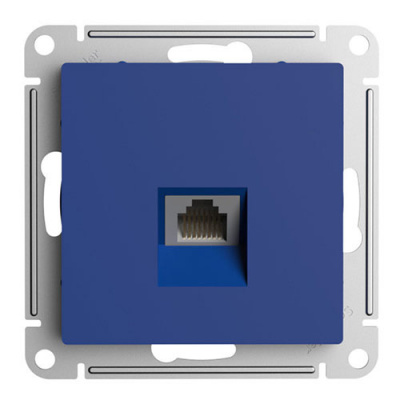 SE AtlasDesign Розетка компьютерная Аквамаринин RJ45 кат. 5Е механизм Systeme Electric AtlasDesign ATN001183