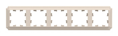 SE AtlasDesign ANTIQUE Рамка 5-постовая Бежевый Systeme Electric AtlasDesign ATN100205