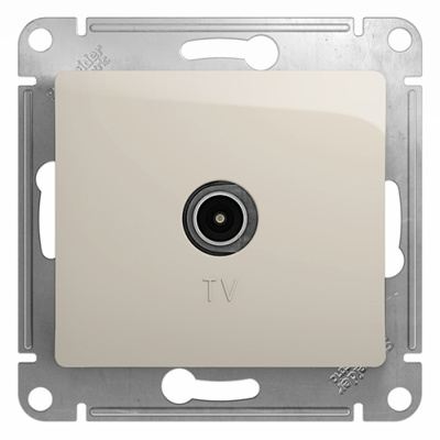 Розетка TV механизм Systeme Electric Glossa Молочный Systeme Electric Glossa GSL000993