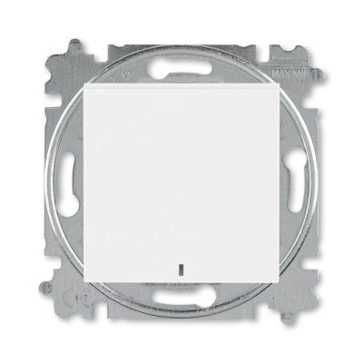 Выключатель одноклавишный с подсветкой белый / белый ABB Levit ABB Levit 2CHH590146A6003