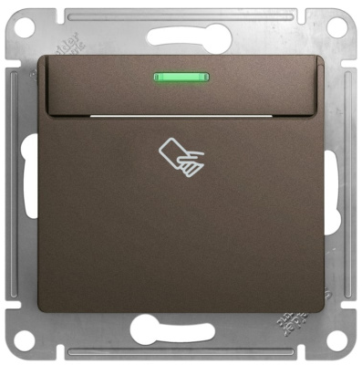 Выключатель карточный (схема 6) механизм Systeme Electric Glossa Шоколад Systeme Electric Glossa GSL000869