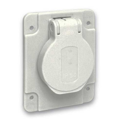 Розетка серая 10/16A 65х85мм IP54 винты сзади Schneider Electric Schneider Electric  PKS61G