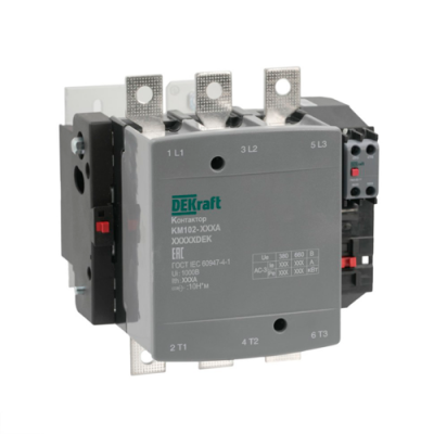DEKraft КМ-102 Контактор 265А 110В_АС АС3_ АС4 1НО+1НЗ DEKraft КМ-102 21960DEK