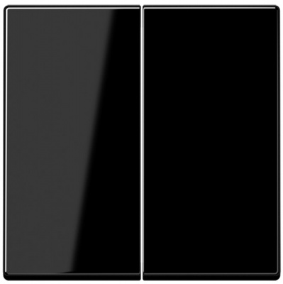 Накладка светорегулятора 2-клавишного нажимного Jung A 500/ A creation/ A plus Черный Jung A 500/ A creation/ A plus A1565.07SW
