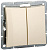 Выключатель 2-клавишный 10A (схема 5) с подсветкой SE Дуэт Бежевый
