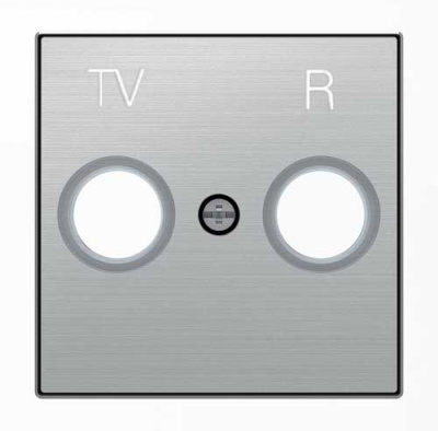 Накладка розетки TV-R ABB NIE Sky Нержавеющая сталь 8550 AI ABB Sky 2CLA855000A1401