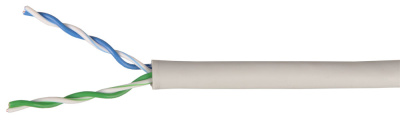 Кабель связи витая пара U/UTP, кат.5E 2х2х24AWG solid, PVC, 500м, серый ITK ITK  LC1-C5E02-111