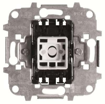 Механизм Выключатель кнопочный 1-клавишной НЗ-контакт 10A ABB NIE ABB Olas/Tacto/Zenit/Sky 2CLA810490A1001