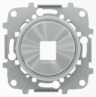 Накладка розетки информационной 1-ой / кольцо ABB NIE Skymoon Хром 8618.1 CR ABB Skymoon 2CLA861810A1401