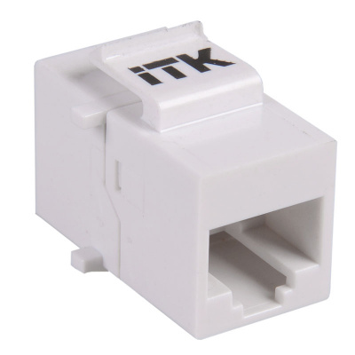 Проходной адаптер кат.5E UTP, RJ45-RJ45, тип Keystone Jack ITK ITK  CS7-1C5EU