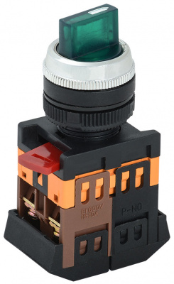 Переключатель АNСLR-22-3 на 3 фикс.полож.зеленый неон/240В I-O 1з+1P IEK IEK  BSW10-ANCLR-3-K06
