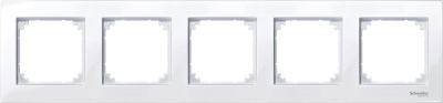Рамка 5-постовая Merten System M M-Plan Активный Белый Merten M-Plan MTN515525