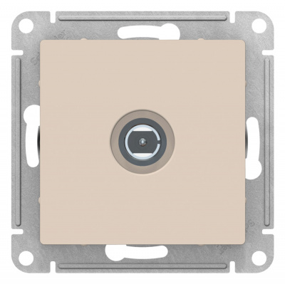 Розетка TV одиночная Schneider Electric AtlasDesign Бежевый Systeme Electric AtlasDesign ATN000293