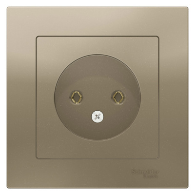 Розетка без заземления 16A в сборе Schneider Electric AtlasDesign Шампань Systeme Electric AtlasDesign ATN000540