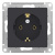 Розетка с заземлением 16A механизм Schneider Electric AtlasDesign Карбон Systeme Electric AtlasDesign ATN001043
