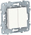 Переключатель 2-клавишный 2 х сх.6 10 AX 250В Schneider Electric Unica New Белый