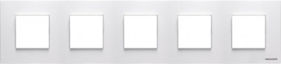 Рамка 5-постовая 2+2+2+2+2 мод ABB NIE Zenit Белый N2275 BL ABB Zenit 2CLA227500N1101