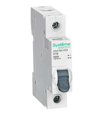 Systeme Electric City9 Set Автомат (АВ) С 10А 1P 6kA 230В Systeme Electric City9 C9F36110