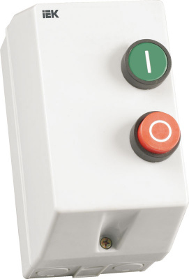 Контактор КМИ11260 12A в оболочке Ue=220V/АС3, IP54 IEK IEK КМИ KKM16-012-220-00