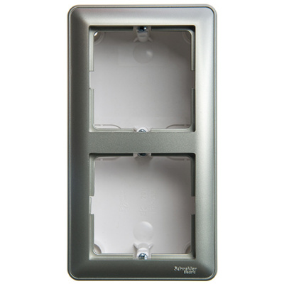 W59 Коробка подъемная для наружного монтажа с рамкой 2-местная, шампань Schneider Electric Systeme Electric  KP-252-48