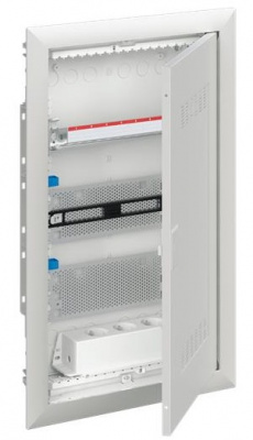 Шкаф мультимедийный с дверью с радиопрозрачной вставкой 3 ряда ABB UK636MW ABB UK600 2CPX031387R9999
