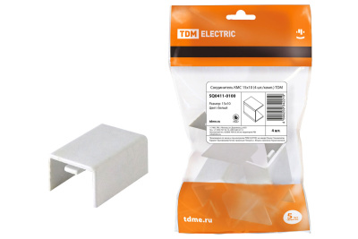 Соединитель КМС 15х10мм упак 4шт TDM Белый TDM ELECTRIC  SQ0411-0100