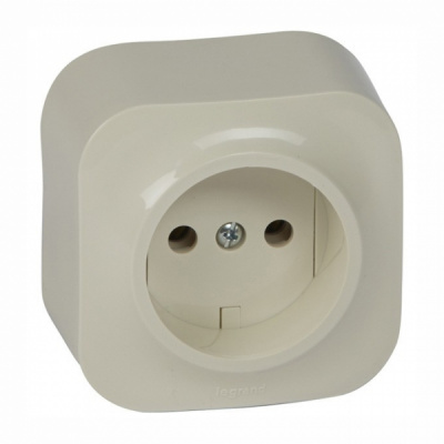 Розетка без заземления IP20 Legrand Quteo Слоновая кость Legrand Quteo 782240