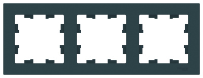 Рамка 3-постовая универсальная Schneider Electric AtlasDesign Изумруд Systeme Electric AtlasDesign ATN000803