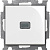 Выключатель 1-клавишный с подсветкой ABB BJB Basic55 Белый