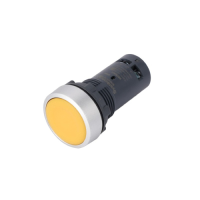 Systeme Electric Кнопка SB7 моноблочная 22мм желтая с возвратом, металл, 1НО, IP65 Systeme Electric SB7 SB7EA51
