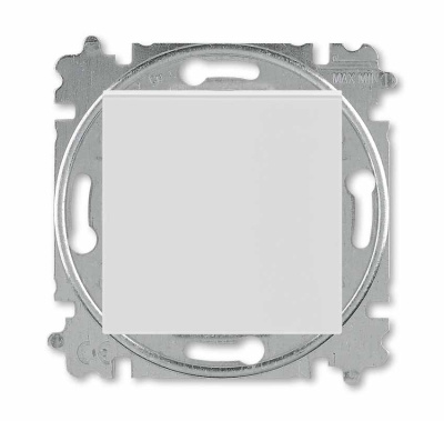 Выключатель кнопочный одноклавишный серый / белый ABB Levit ABB Levit 2CHH599145A6016
