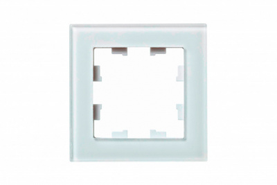 Рамка 1-постовая стекло Schneider Electric AtlasDesign Nature Белый Systeme Electric AtlasDesign Nature ATN320101