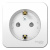 Розетка с заземлением со шторками накладного монтажа с изолирующей пластиной 16A 250В Systeme Electric Blanca Белый Systeme Electric Blanca BLNRA111111