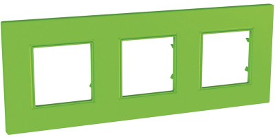 Рамка 3-постовая Schneider Electric Unica Quadro Natura Bio/ Киви Schneider Electric Unica MGU4.706.28