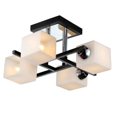 Люстра потолочная 4х60Вт E27 Венге+Хром IMEX IMEX Деко MD.0073-4-S WENGE+CH