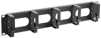 Кабельный органайзер 19" 2U 5 колец черный ITK ITK  CO05-2M5RM